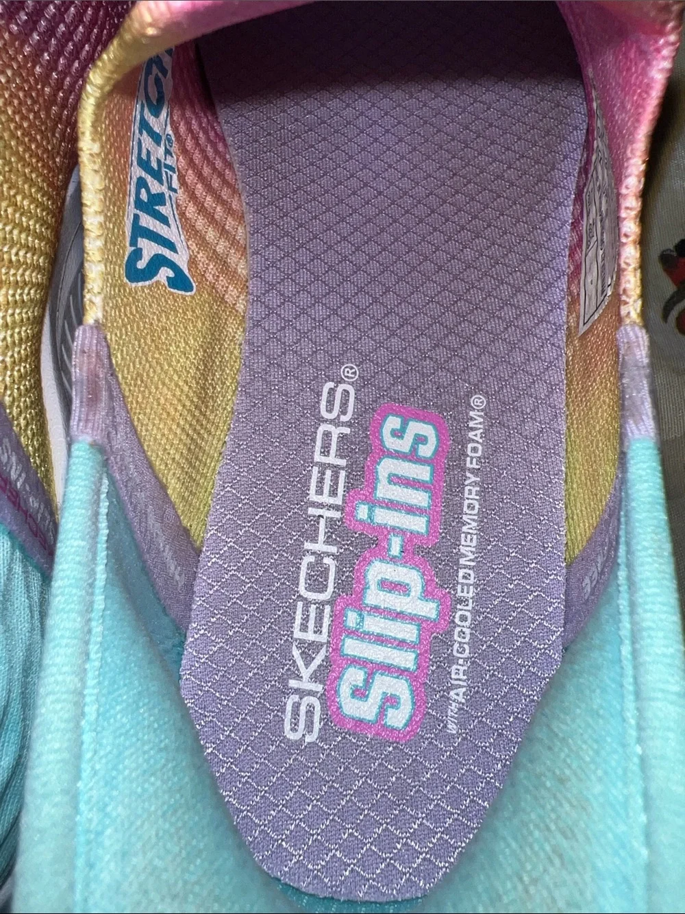 Skechers Kids Slip-On Sneakers in Pink, Teal, Purple, Yellow